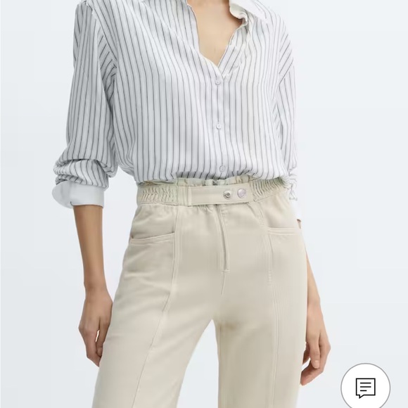 BNWT XS MANGO Highrise Tapered Jeans - Picture 6 of 9